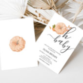 Oh Baby Pumpkin Fall Baby Shower Einladung