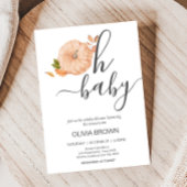 Oh Baby Pumpkin Fall Baby Shower Einladung