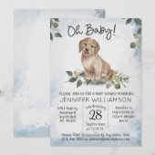 Oh, Baby! Puppy Dog Baby Dusche Einladung (Vorne/Hinten)