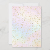 Oh Baby Rainbow Baby Dusche Einladung (Rückseite)