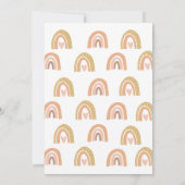 Oh Baby Rainbow Baby Shower Einladungskarten (Rückseite)