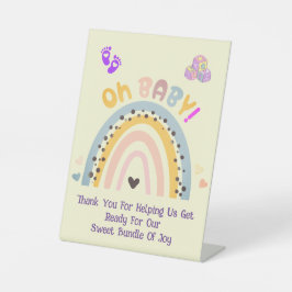 Oh Baby Rainbow Celebration Sockelschild