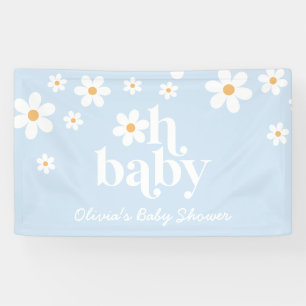 Oh Baby! Retro-Gasterei mit Gänseblümchen im Boho- Banner