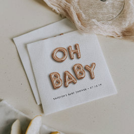 Oh Baby | Rose Gold Baby Dusche Serviette