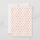 Oh Baby Rose Gold Foil Kinderdusche Einladung (Rückseite)