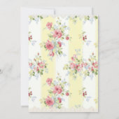 Oh Baby Rustic Wood Lace Gender Neutral Yellow Einladung (Rückseite)