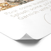 Oh Baby Safari Animals Boho Baby Dusche Bar Poster (Ecke)