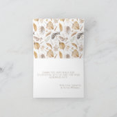 Oh Baby Safari Animals Boho Baby Dusche Dankeskarte (Innenseite)