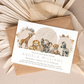 Oh Baby Safari Animals Boho Baby Dusche Einladung