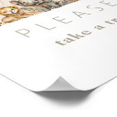 Oh Baby Safari Animals Boho Baby Dusche Leckerei Poster (Ecke)