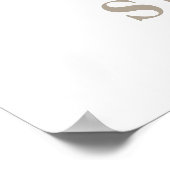 Oh Baby Safari Animals Boho Baby Dusche willkommen Poster (Ecke)