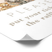 Oh Baby Safari Animals Boho Baby Dusche Windel Poster (Ecke)