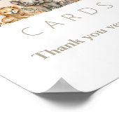 Oh Baby Safari Animals Boho Baby Duschgeschenke Poster (Ecke)