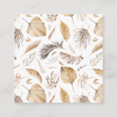 Oh Baby Safari Animals Boho Baby Showbook Begleitkarte (Rückseite)