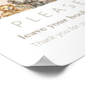 Oh Baby Safari Animals Boho Baby Showbook Poster (Ecke)