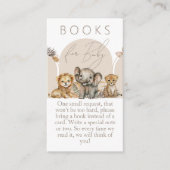 Oh Baby Safari Animals Boho Baby Showbücher Begleitkarte (Vorderseite)