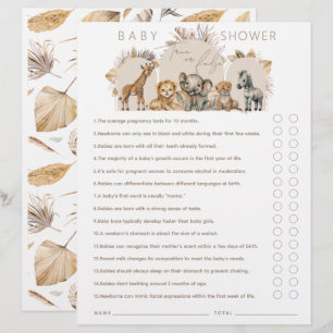 Oh Baby Safari Animals Boho Baby Showspiel