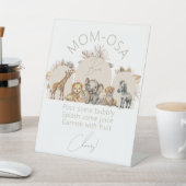 Oh Baby Safari Animals Boho Kinderdusche Bar Poste Sockelschild (In SItu)