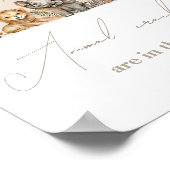 Oh Baby Safari Boho Shower Tiercrackers-Spiel Poster (Ecke)