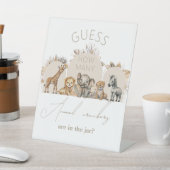 Oh Baby Safari Boho Shower Tiercrackers-Spiel Sockelschild (In SItu)