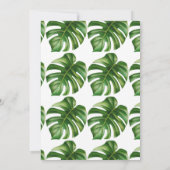 Oh Baby Safari Wild Animals Tropical Baby Shower Einladung (Rückseite)