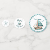 "Oh, Baby" Sailor Baby Shower Confetti Konfetti (Vorderseiten)