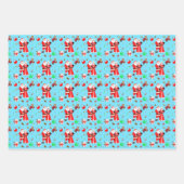 Oh Baby Santa & Mrs Claus Baby Dusche Geschenkpapier Set (Vorderseite)