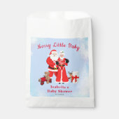 Oh Baby Santa & Mrs Claus Baby Dusche Geschenktütchen (Vorderseite)