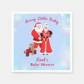Oh Baby Santa & Mrs Claus Baby Dusche Serviette (Vorderseite)