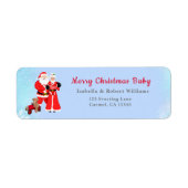 Oh Baby Santa & Mrs Claus Babydusche Adresse (Vorne)