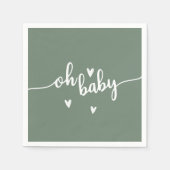 Oh, Baby Serviette (Vorderseite)