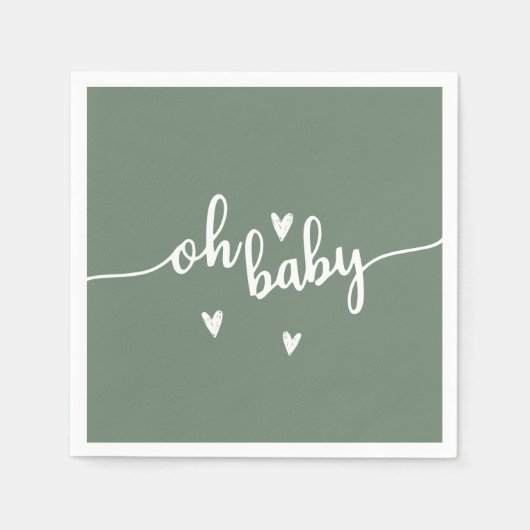 Oh, Baby Serviette (Vorderseite)