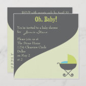 Oh, Baby! Set zur Beförderung - Einladungen (Vorne/Hinten)