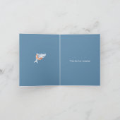 Oh, Baby Shark Wasserfarbe danke Karte (Innenseite)