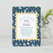 Oh Baby Shower Einladung (Stehend Vorderseite)