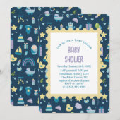 Oh Baby Shower Einladung (Vorne/Hinten)