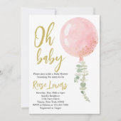 Oh Baby Shower Einladung (Vorderseite)