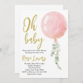 Oh Baby Shower Einladung (Vorne/Hinten)