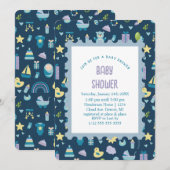 Oh Baby Shower Einladung (Vorne/Hinten)