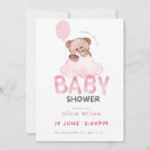 Oh Baby Shower Feier Design Einladung (Rückseite)