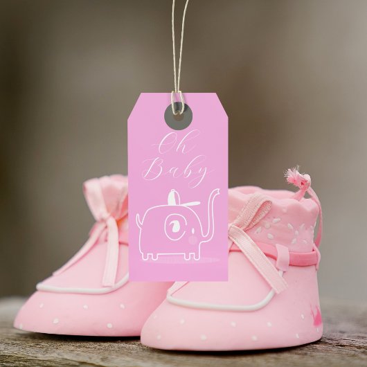 Oh Baby Shower Geschenkanhänger