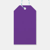 Oh Baby Shower Purple Geschenkanhänger (Rückseite)