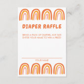 OH BABY SHOWER Sweet Orange Rainbow CUSTOM Begleitkarte (Vorderseite)