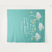 Oh Baby Shower Twinkle Stars Foto Stand Hintergrun Wandteppich (Vorderseite (Horizontal))