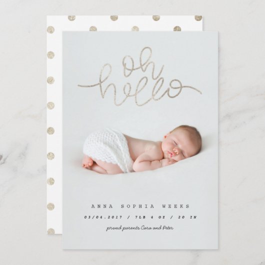 Oh Baby Silver-Effekt (Vorne/Hinten)