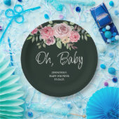 Oh Baby Simple Rose Radiant Green Baby Dusche Pappteller (Party)