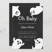 Oh Baby Spooky Ghost Halloween Fall Baby Dusche Einladung (Vorne/Hinten)