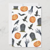 Oh Baby Spooky Halloween Kinderdusche Einladung (Rückseite)