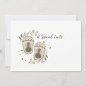 Oh Baby Stork Gender Neutral Baby Dusche füllen Einladung (Rückseite)