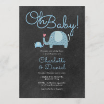 Oh Baby Süße Elefanten Paare Baby Shower